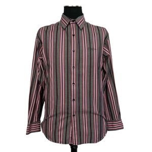 Sean John 100% Cotton Purple Stipes Dress Shirt - Men’s XL
